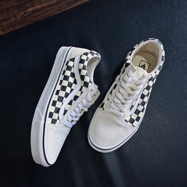 Vans Oldskool Checkerboard White Black