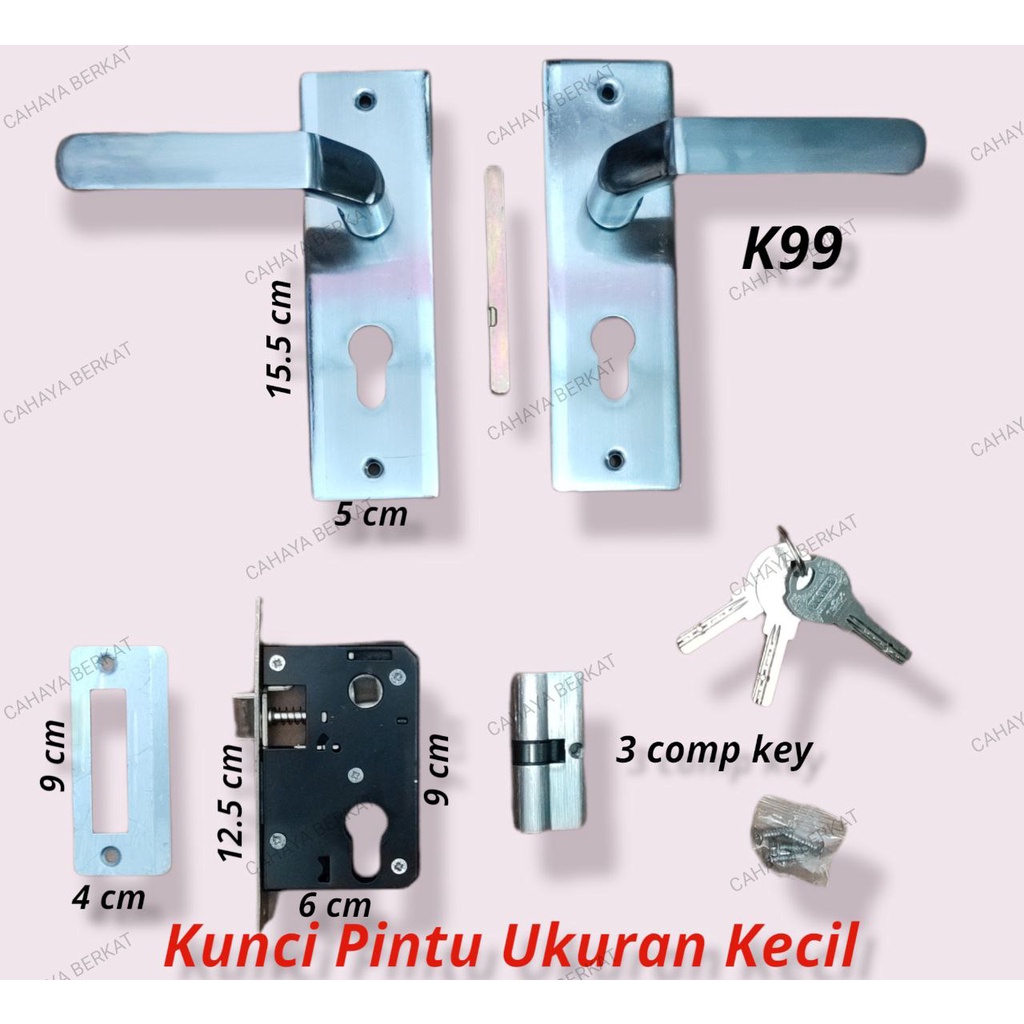 Handle Kunci Pintu / Pegangan Ukuran Kecil PROMO TERMURAH