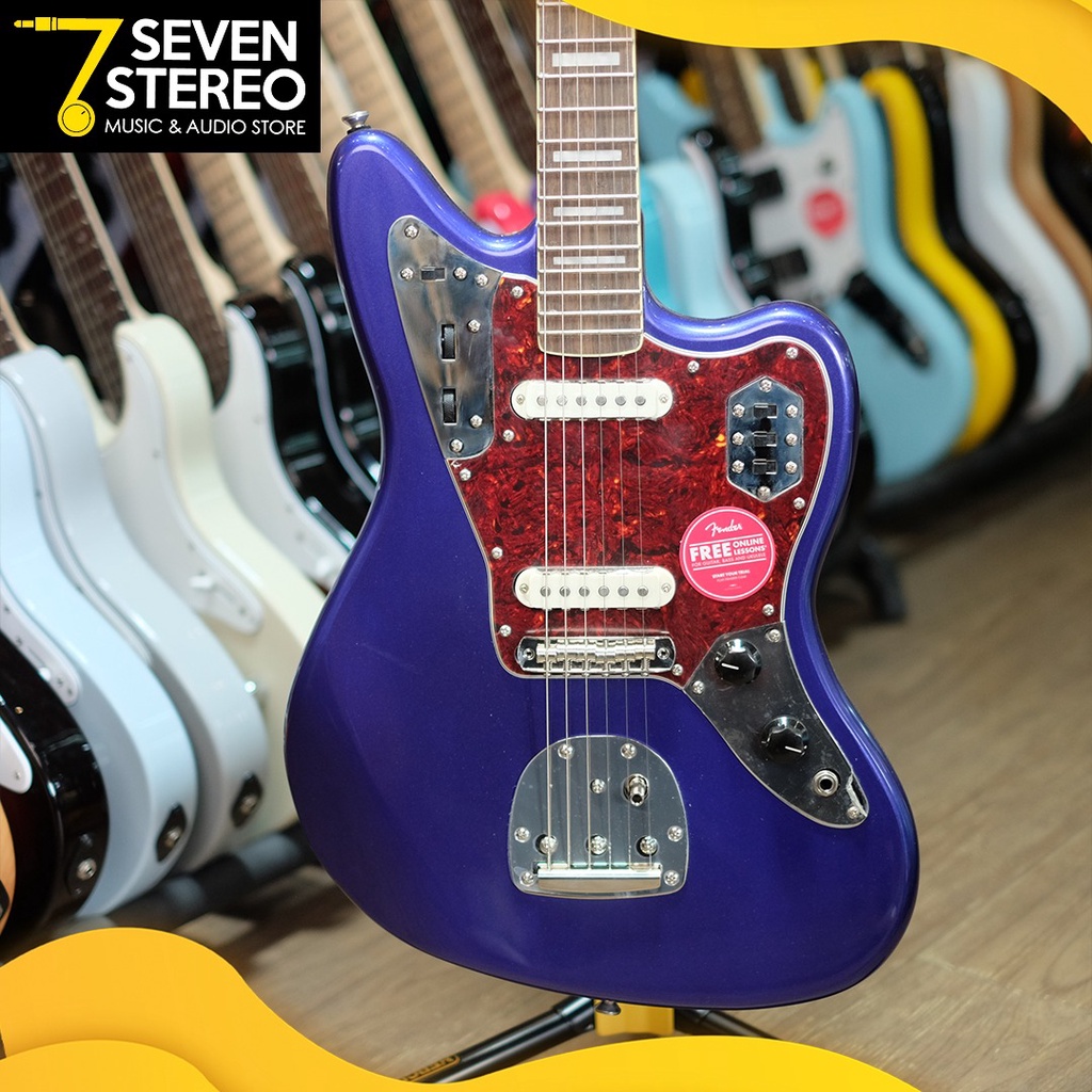 Squier FSR Classic Vibe 70s Jaguar Electric Guitar Purple Metallic