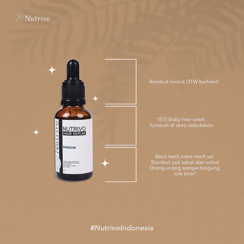 FLAS SALE  NUTRIVO HAIR SERUM  (PENUMBUH RAMBUT - BREWOK - HALIS ORIGINAL)