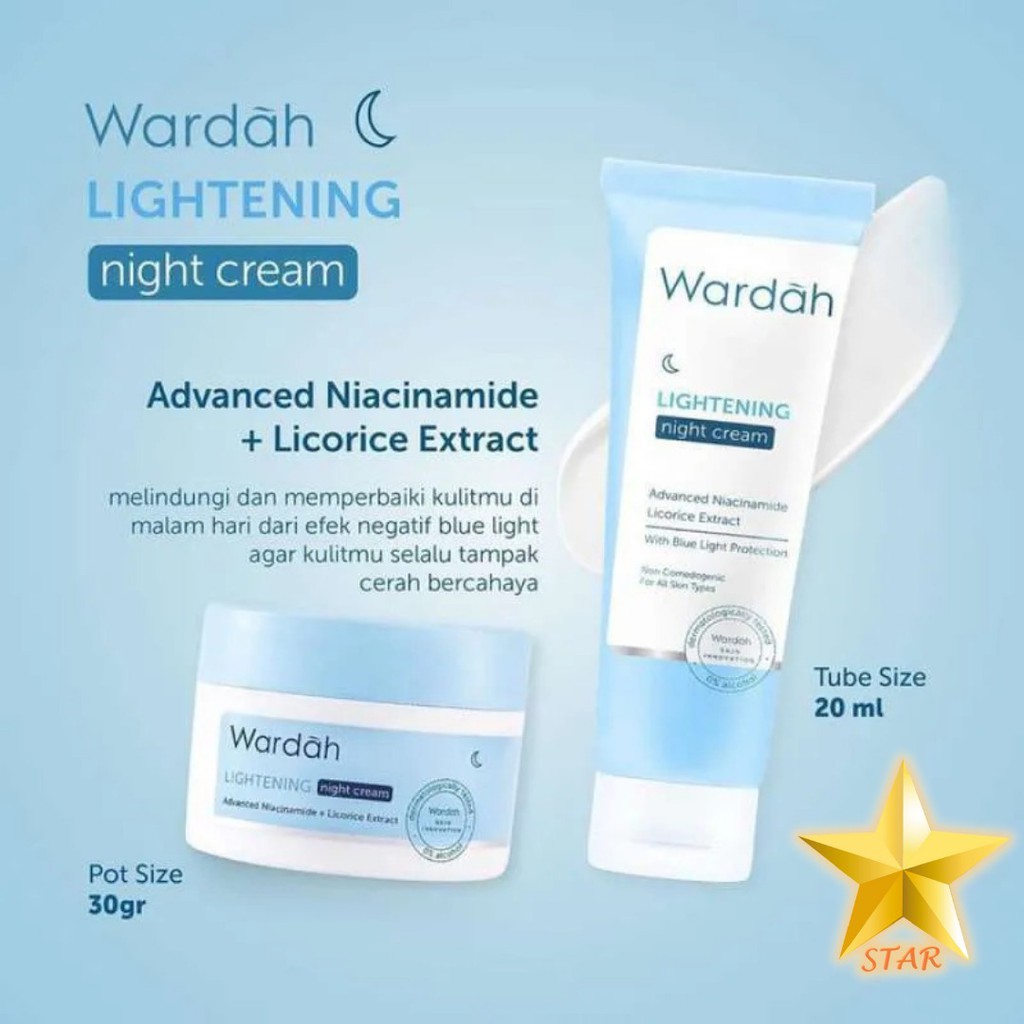 Jual ORIGINAL Wardah Lightening Day Tube Cream Krim Siang 20 ML KEMASAN