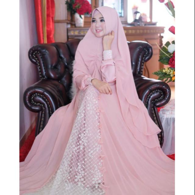 Azalea by Aidha Design ; Roberto cavalli bag. bawah dada dilapisi brokat bordir import + babydoll HQ