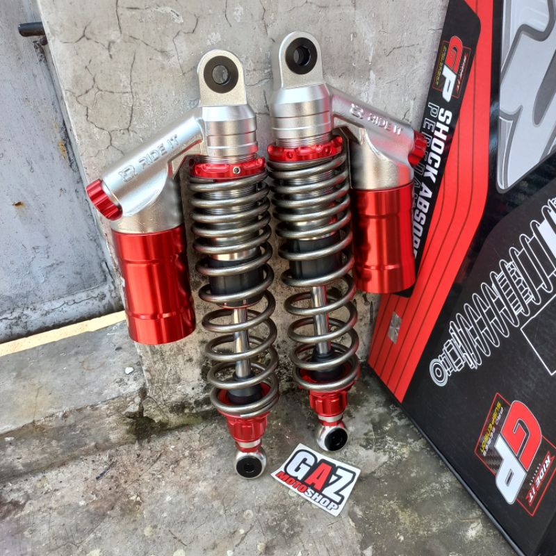 Shock Tabung Ride IT GP 277 RDC Double 320 340 mm Klik Shockbreaker Skok Belakang Tabung CB GL MP RX King Supra X 32 34 cm