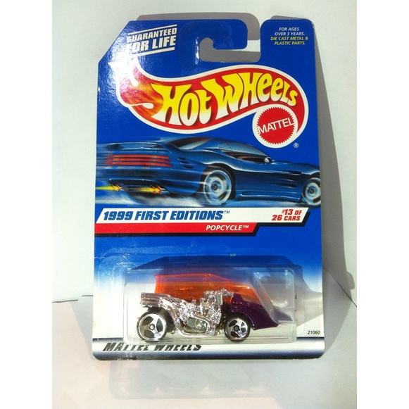 Hot Wheels. 1999 First Editions - 13. Popcycle. Metalflake Purple by MATTEL 1999