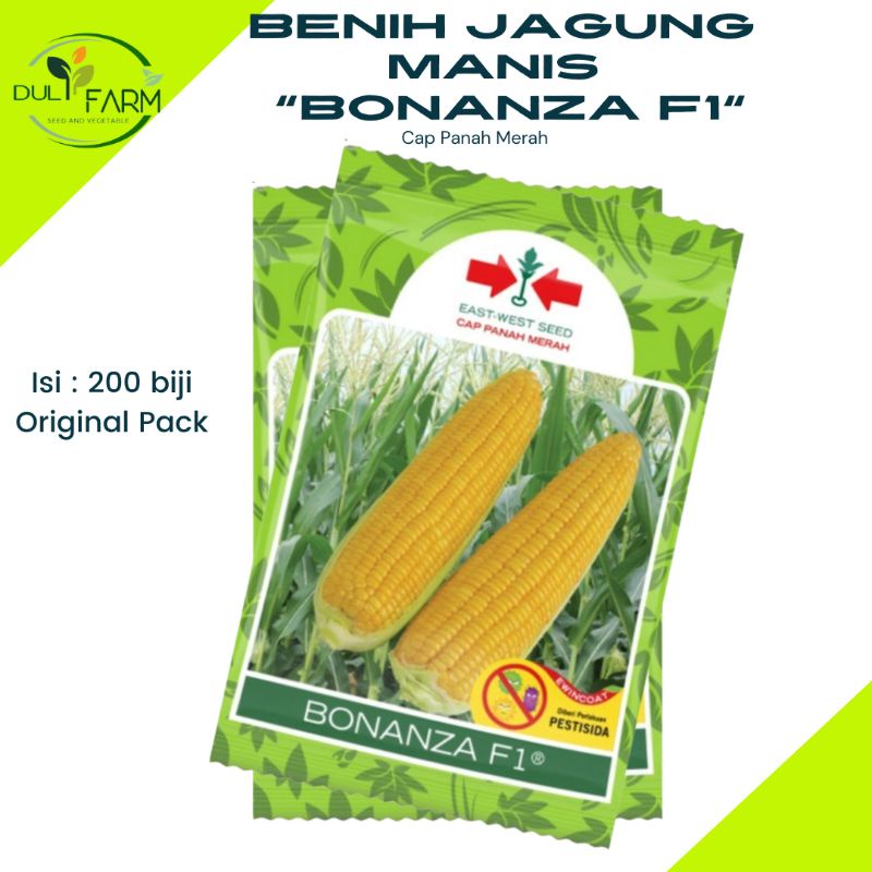 Benih Jagung Manis BONANZA F1 200 Biji Original Pack Panah Merah