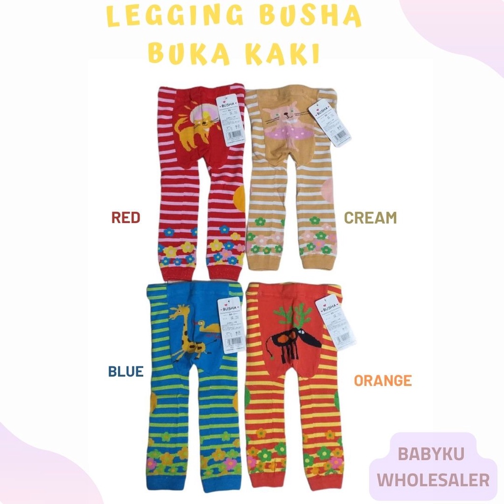 Legging bayi buka kaki busha / Celana panjang bayi busha