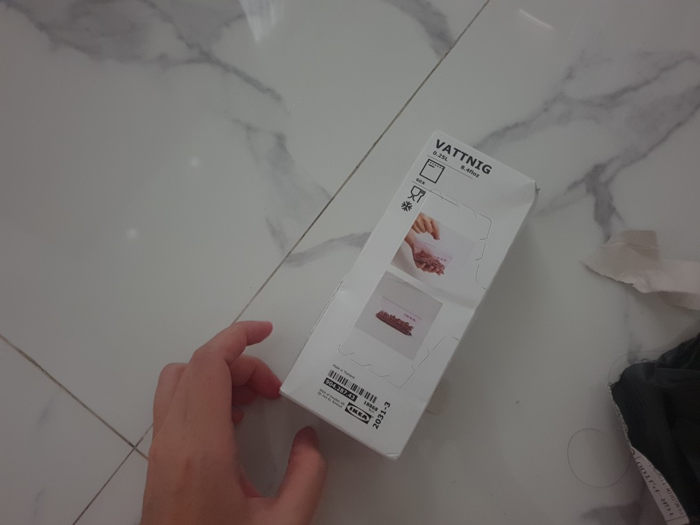 Vattnig, Kantong Yang Dapat Ditutup, 1 Pack = Isi 60 Lembar