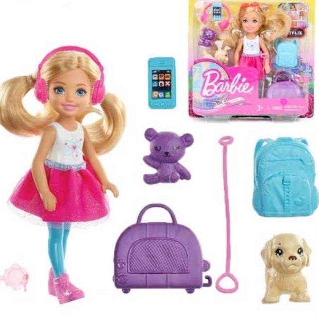 Barbie Chelsea Doll & Travel Fun