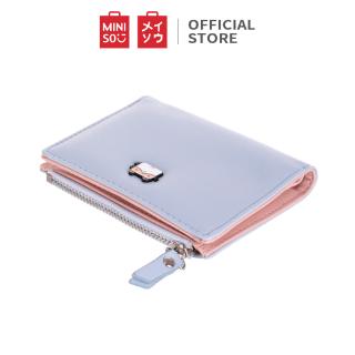 MINISO Dompet Wanita Pendek Zipper Wallet Simple Motif 