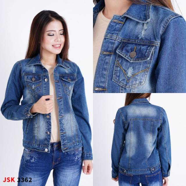 Jaket Jeans Wanita Denim Jeans JSK Jeans