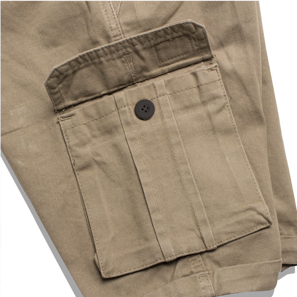 Dritto Short Pants Cargo - Celana Cargo Pendek Unisex - Brown