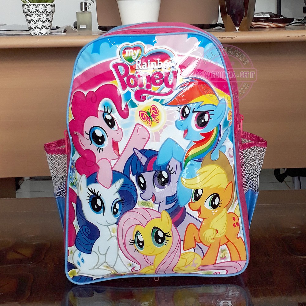 Tas Sekolah Anak Perempuan SD Karakter Gambar Kartun Pony Tas Ransel Anak Perempuan SD Pony