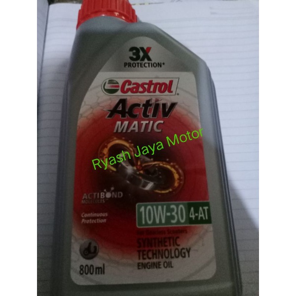 Oli castrol active matic SAE 20-40W untuk semua matic beat/vario/mio/m3/scoopy/spacy/series