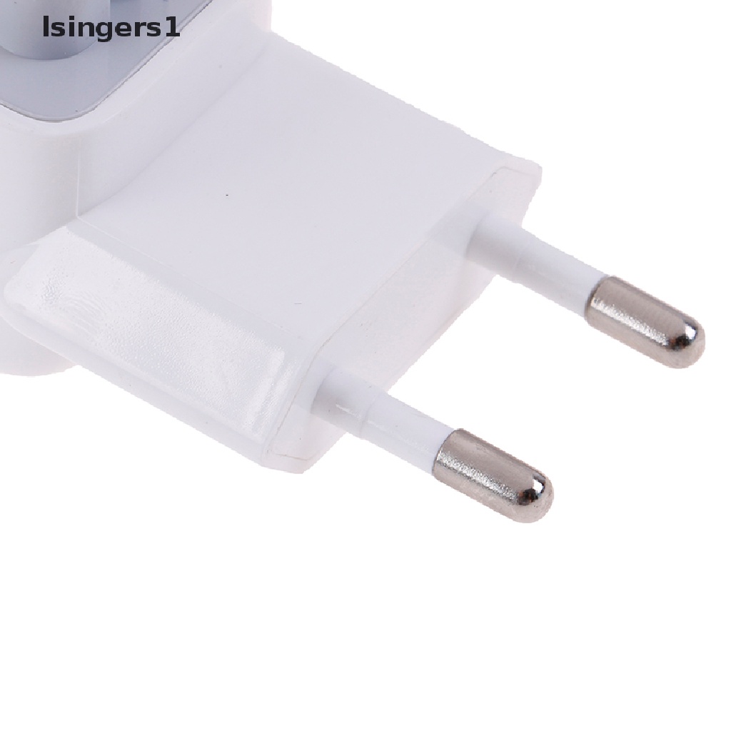 (lsingers1) Adapter Konverter Charger Power Supply US Ke EU Plug Untuk Mac Book