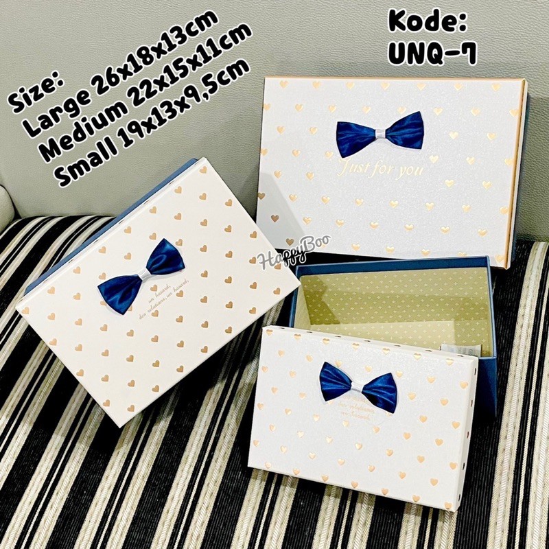 gift box kado kotak kado hampers set 3 susun / satuan large small medium sedang besar kecil unq7 box