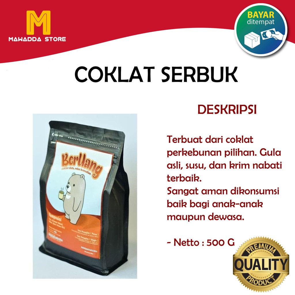 

Coklat serbuk beruang 500 gr