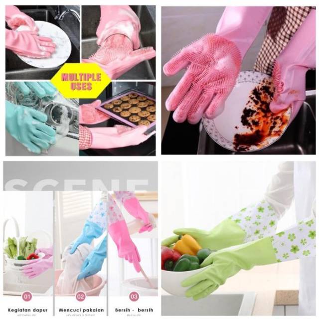 Sarung Tangan Cuci Piring Sarung Tangan Karet Serbaguna/ Sarung Tangan Karet Serbaguna/Cuci Piring