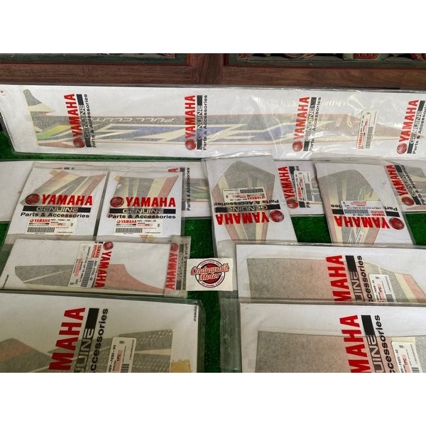 SPAREPART MOTOR BODY STRIPING BEHEL JOK F1ZR FIZR ORANGE 2004 ORIGINAL