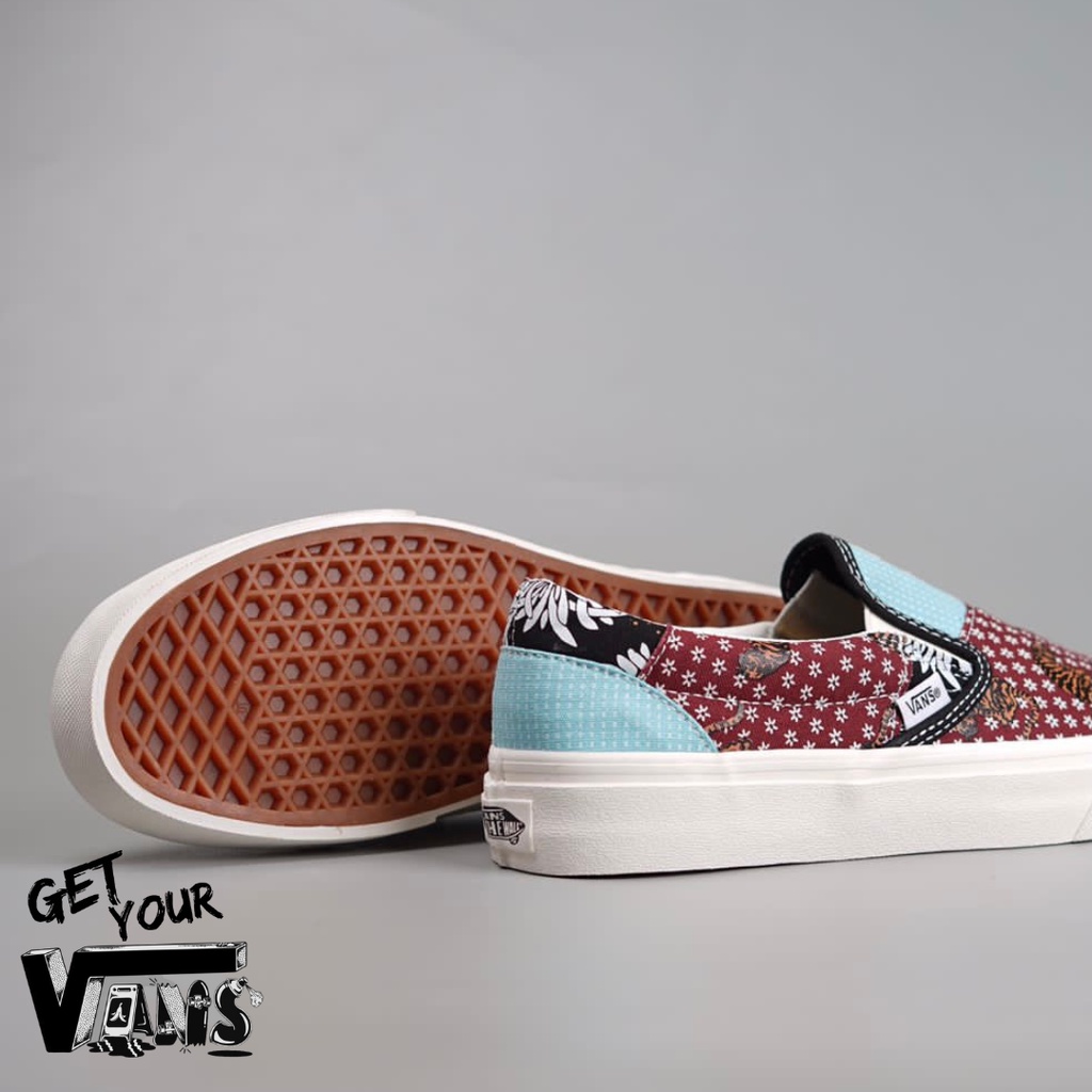 Vans Slip On Tiger Patchwork Original 100% Bnib