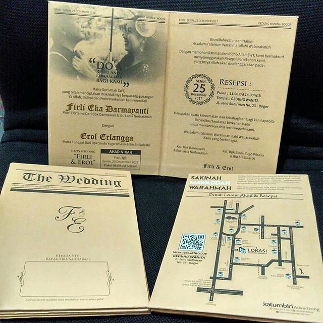 Undangan Hard Cover Lipat 2