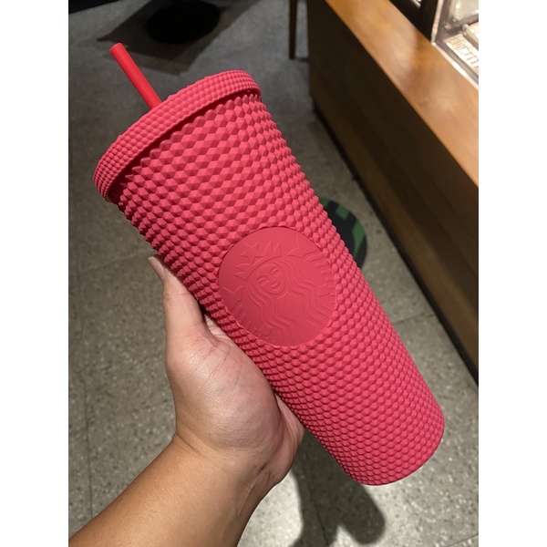 Starbucks Studded Ruby Pink Bling2 Blink2 Blink Bling Coldcup Tumbler