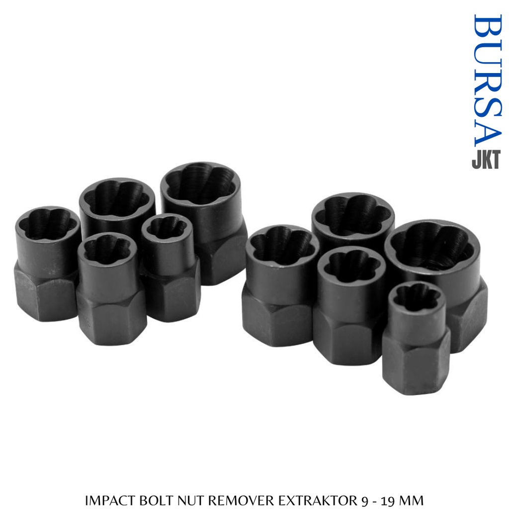 IMPACT BOLT NUT REMOVER SOCKET EXTRAKTOR SET 11IN1