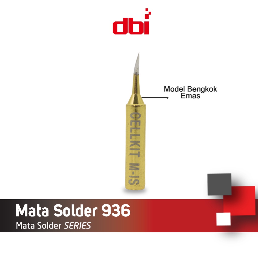 Paket Mata Solder 936 Emas (Lancip, Bengkok, Pisau)