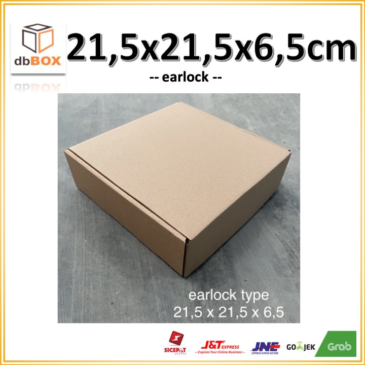 

Kardus 21,5 x 21,5 x 6,5 cm --box Die Cut dan easy usage--