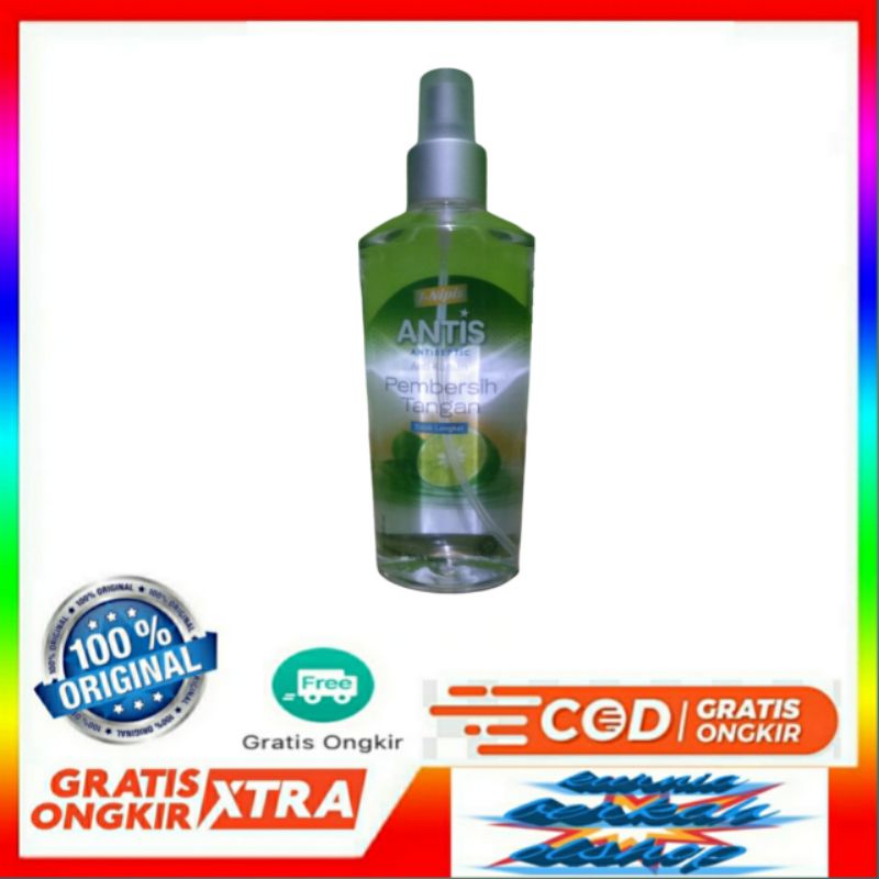 antis spray 200 ml varian jeruk nipis hand sanitizer