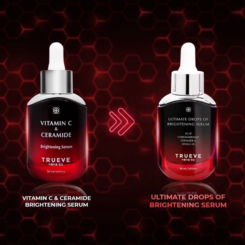 TRUEVE Ultimate Drops of Brightening Serum (Serum Vit C | Pemutih Wajah | Penghilang Bekas Jerawat)