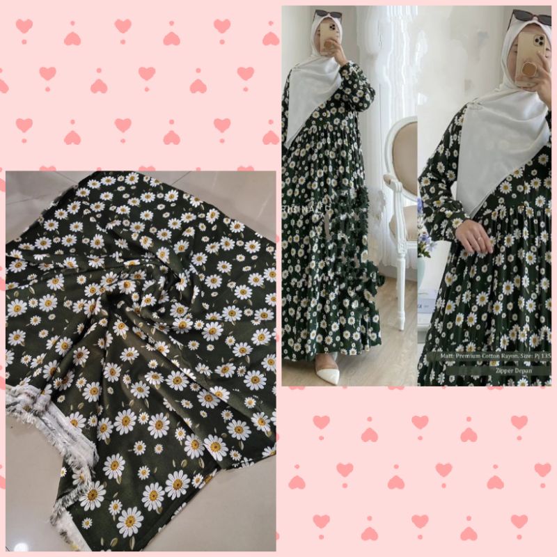 kain katun rayon meteran, kain katun rayon viscose premium, daster, gamis, piyama, hijab, mukena