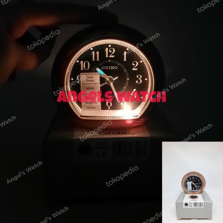 jam weker beker meja seiko qhe178 ada fitur lampu new model 2022-