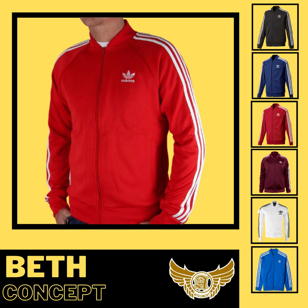 BETH.CONCEPT/JAKET TRACKTOP/TRACKTOP (UNISEX)MERAH M.L.XL.XXL