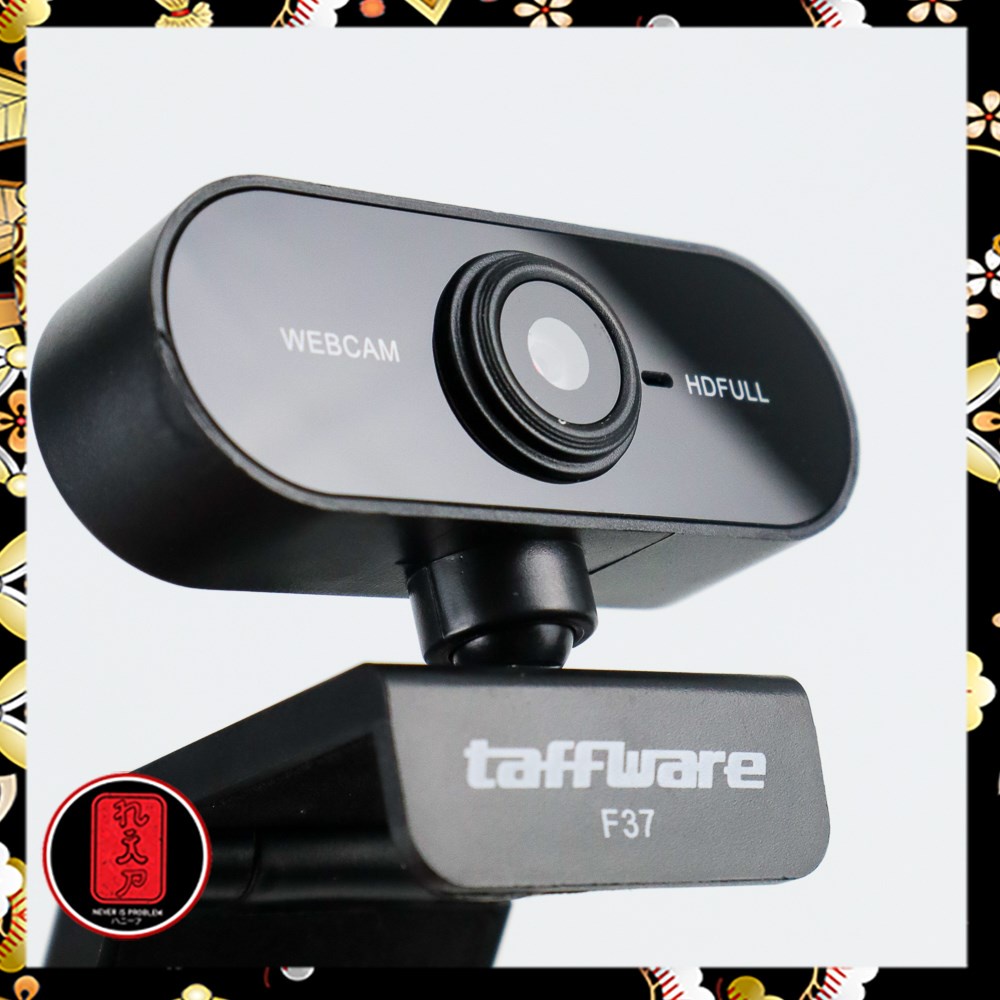 HD Webcam Desktop PC Laptop Video Conference 1080P with Microphone - F37 - Black