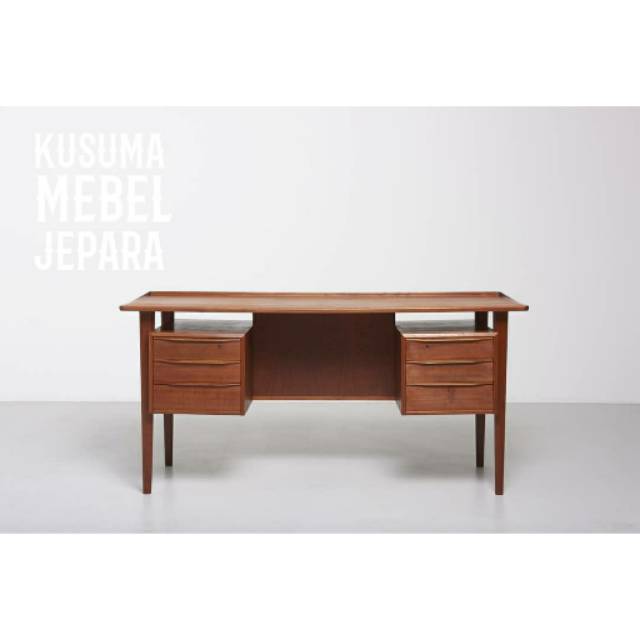 Meja Kerja Meja Kantor Meja Belajar Minimalis Kayu Jati (Panjang 160cm)