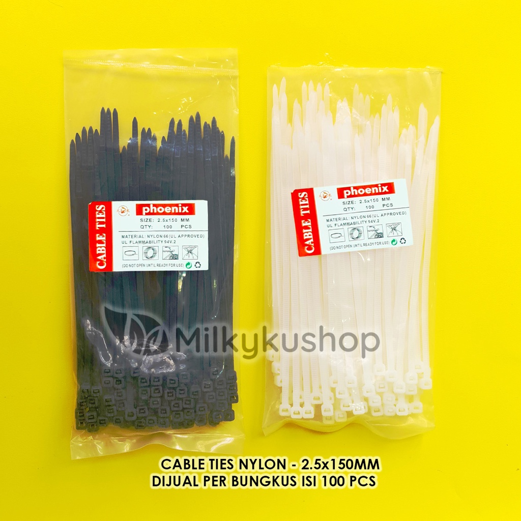 CABLE TIES NYLON SUPER 2.5 X 150 MM KABEL TIS