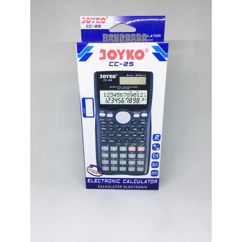 

Calculator / Kalkulator Scientific Joyko CC-25 401 Functions