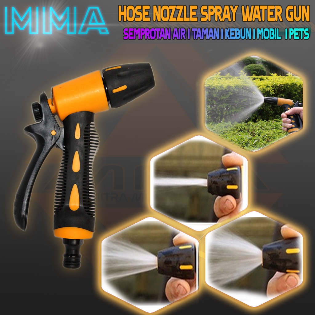 Semprotan Air Gagang Karet I Semprotan Taman Kebun I Hoze Nozzle