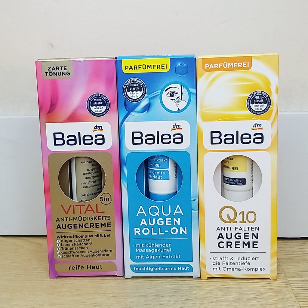 Jual BALEA Q10, Aqua Roll On, Vital Eye Cream, 15ml Shopee Indonesia