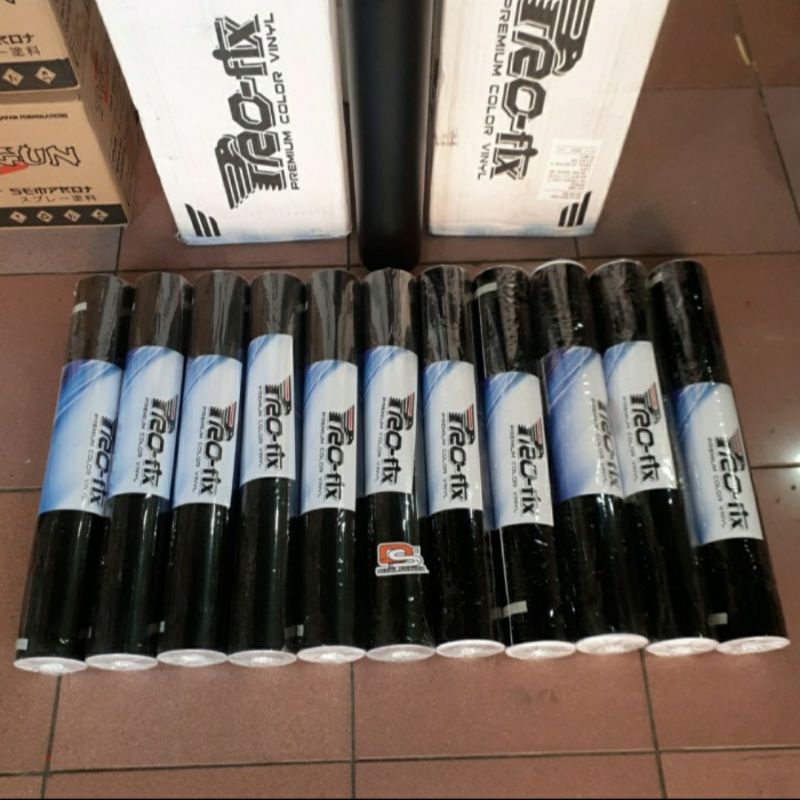 Sticker Stiker Skotlet Hitam Glossy/Doff Profix 070 Hitam Roll