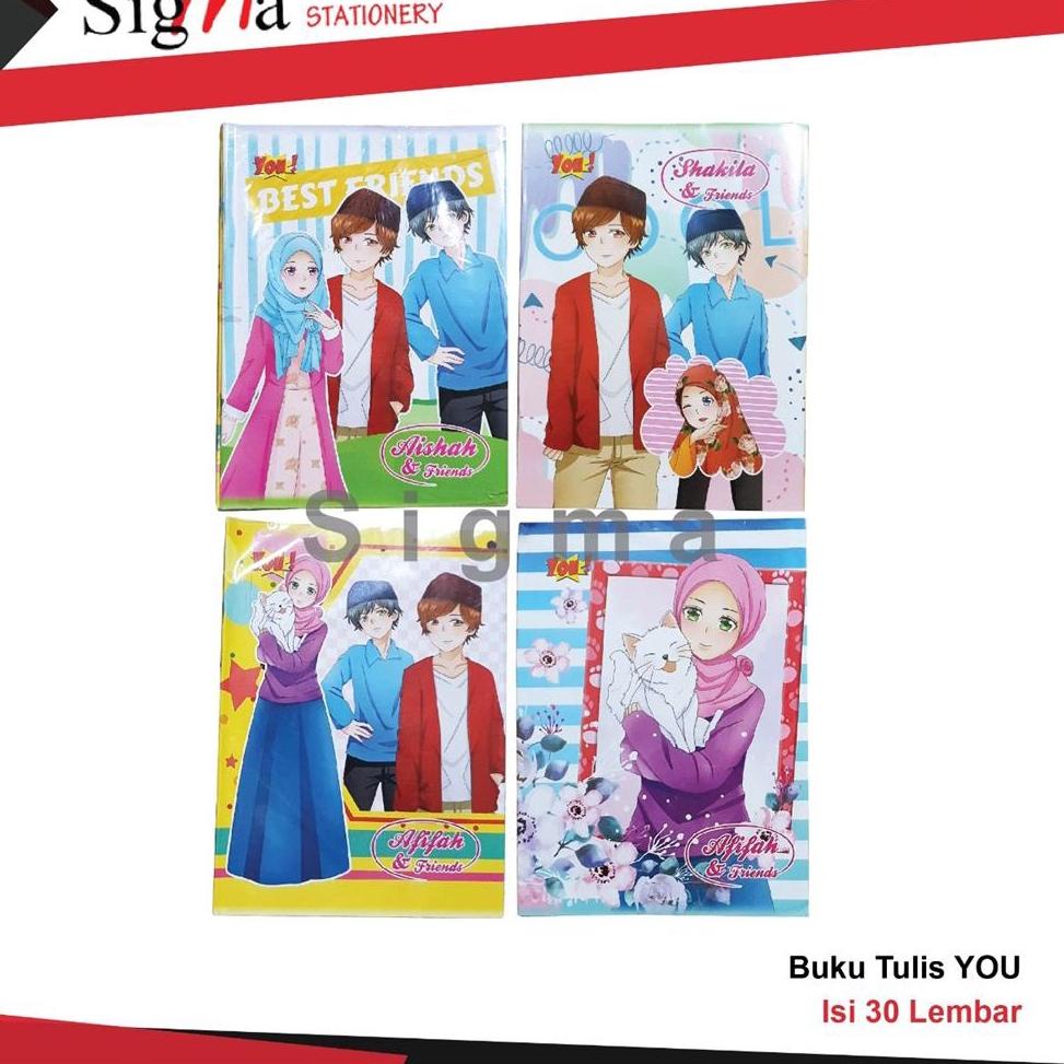 

(H-OUU} (»} Buku Tulis Murah 38 Lembar You - Kiky pack BUKU TERMURAH / BUKU PROMO |amanah}