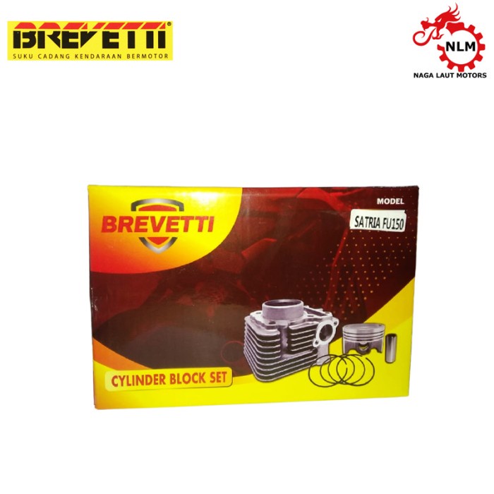 Brevetti Silinder Blok Seher dan Piston Kit Satria FU