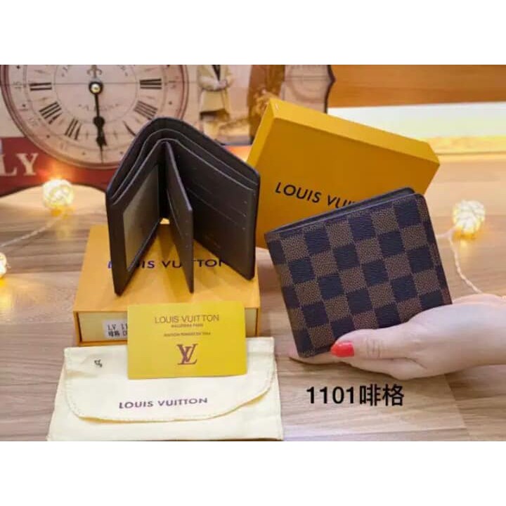 Dompet Lipat LV Pria Import / Dompet Pria Terbaru Bisa COD