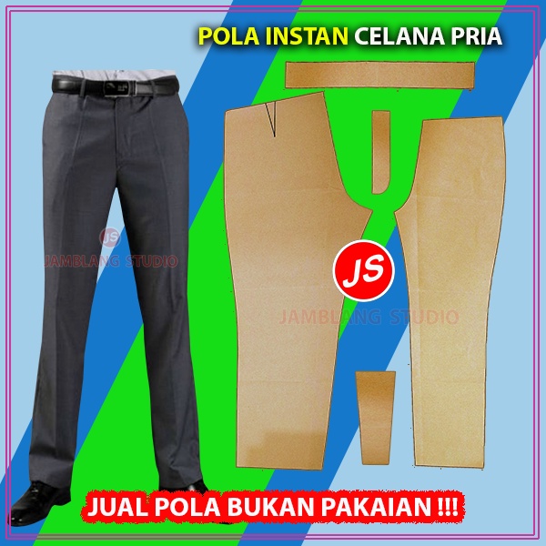 Pola Instan Celana Pria Panjang Dewasa | Rotsa.Id