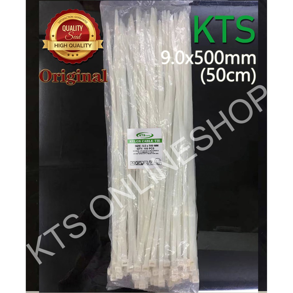

Kabel ties 9.0x500mm Warna PUTIH/HITAM 1PACK Isi 100PCS
