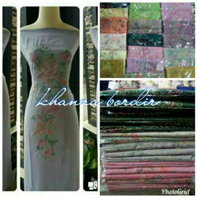 Bahan baju sulam bayang