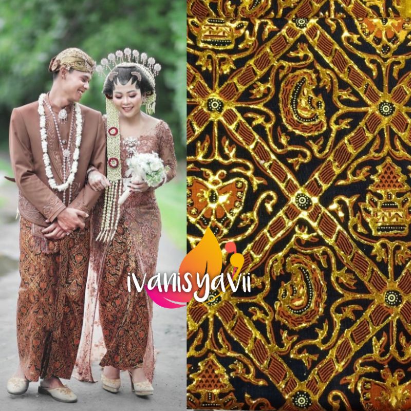 Sepasang Jarik Pengantin, Motif Luhur Hitam