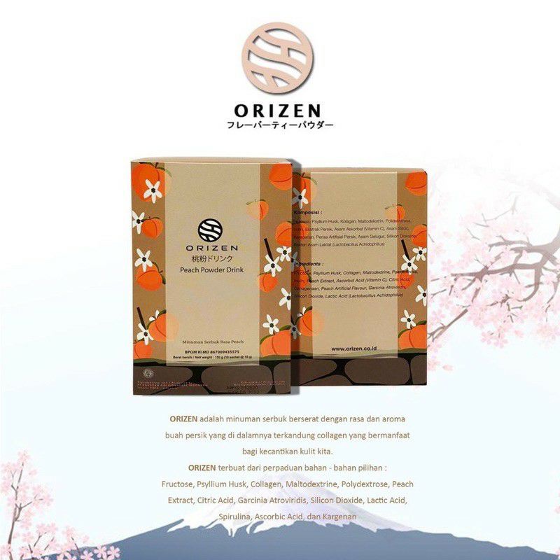 

Orizen Peach Powder Drink ORI BESTSELLER