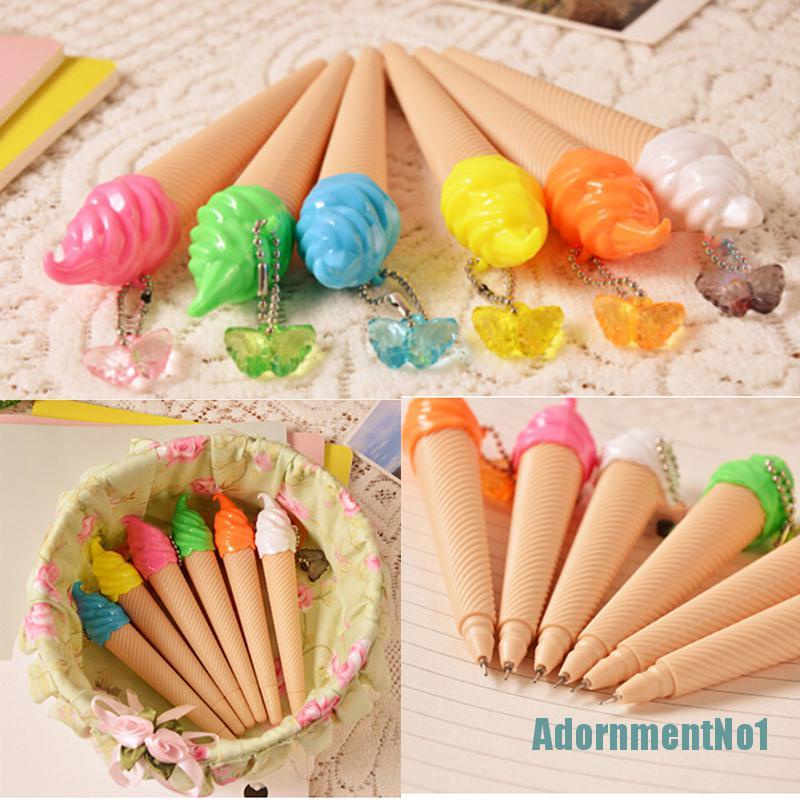 1 pc Pulpen Gel Desain Es Krim Warna Permen No1