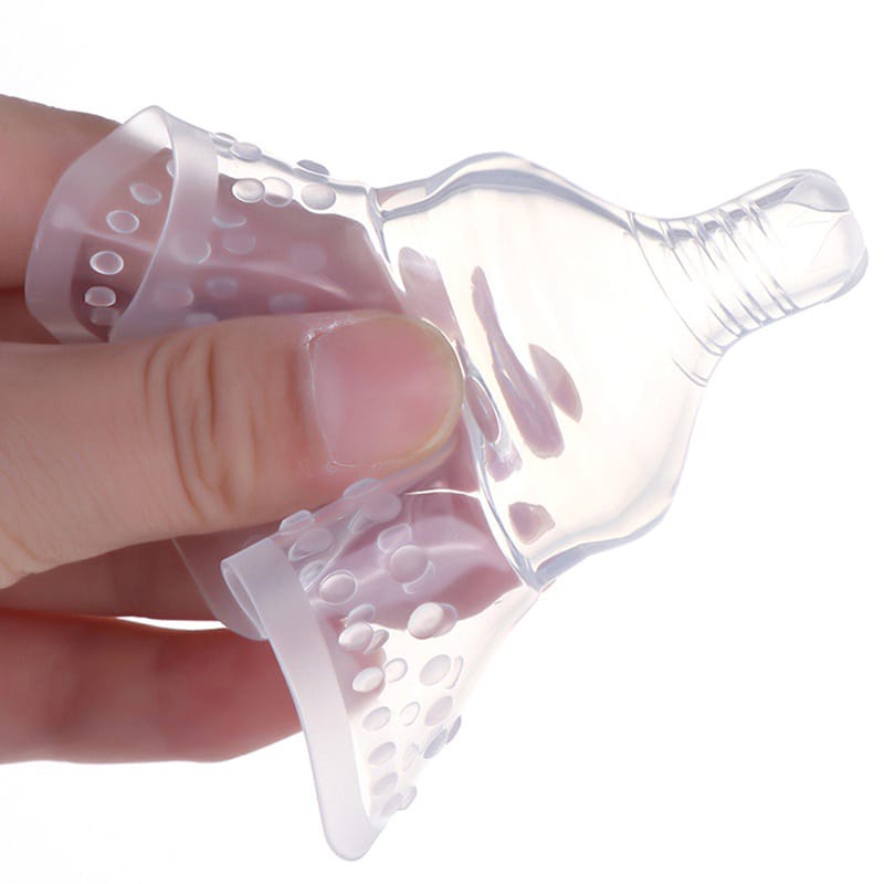 Momi Homi Silicone Nipple Cover Puting Model 3006 Silikon Ibu Menyusui Breastpad Shield Protector Pelindung Gigitan Bayi